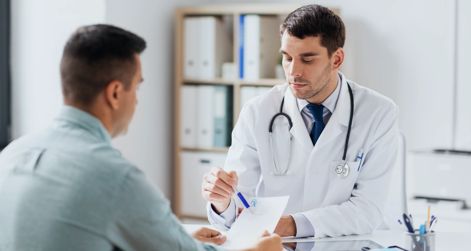 A Walker Medical provider with a patient